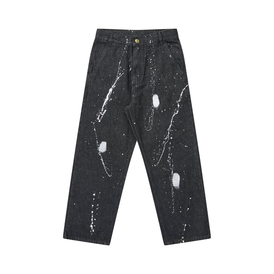 CLASSIC JEANS CLASS "SPLATTER" BLACK
