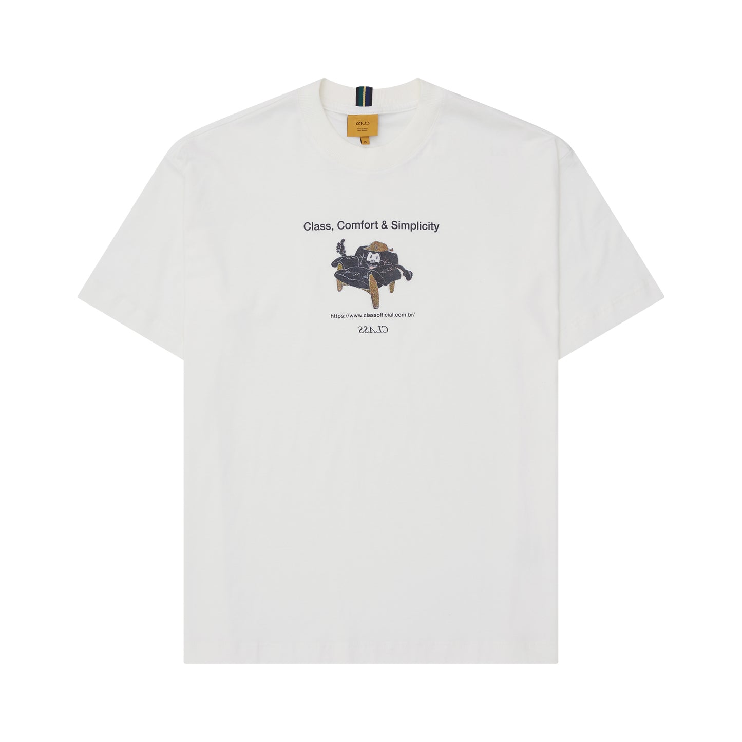 T-SHIRT CLASS "COMFORT & SIMPLICITY" OFF-WHITE