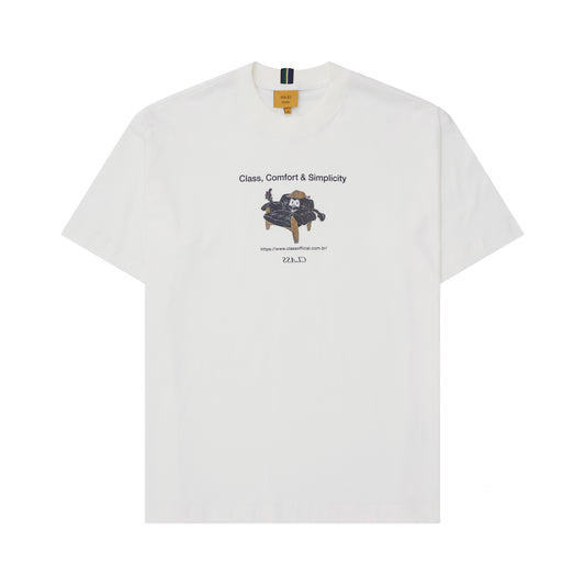 T-SHIRT CLASS "COMFORT & SIMPLICITY" OFF-WHITE
