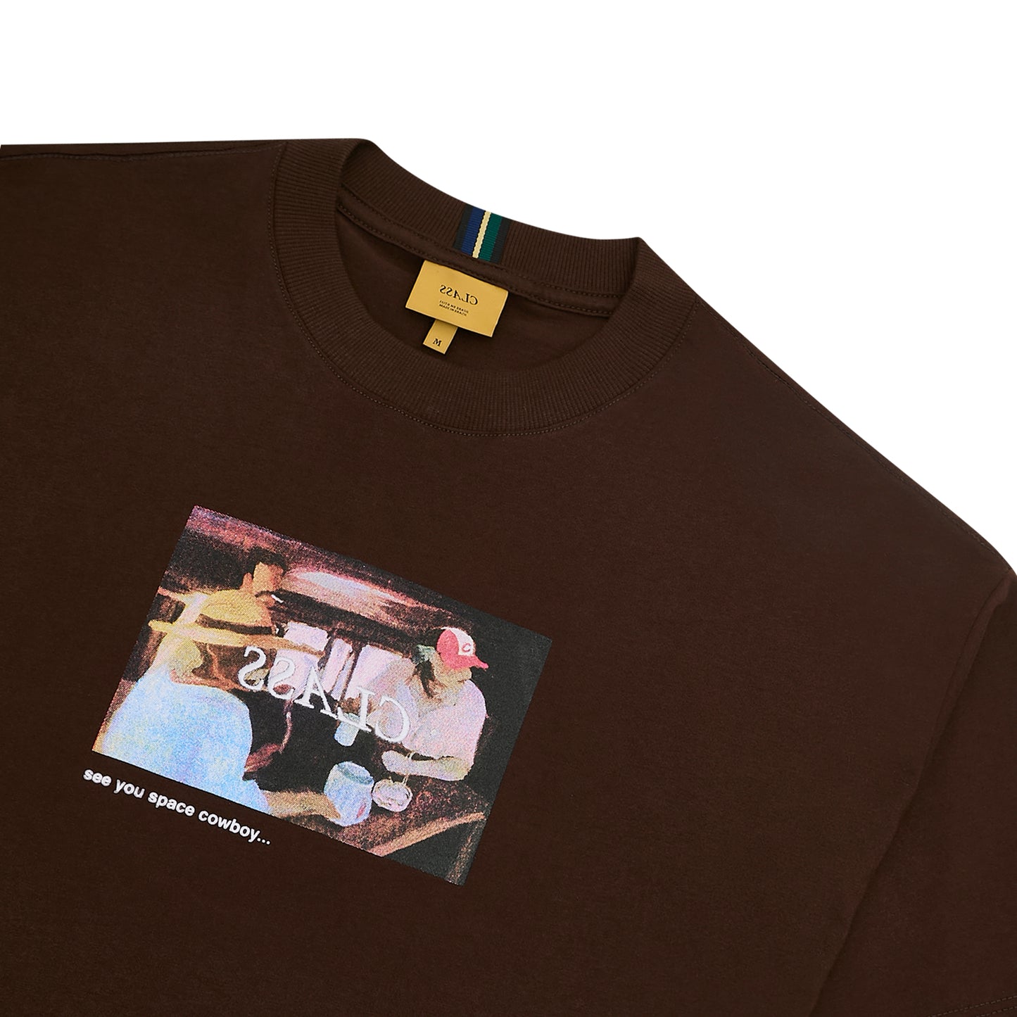 T-SHIRT CLASS "3 VELHOS" BROWN