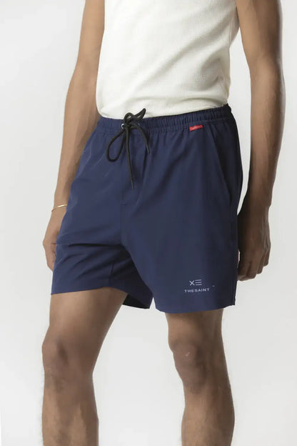 NYLON SHORTS THESAINT FLAG DARK BLUE