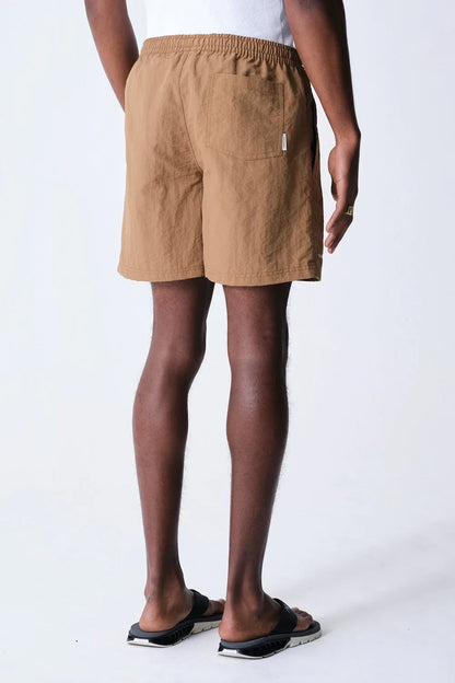 NYLON SHORTS THESAINT FLAG BROWN
