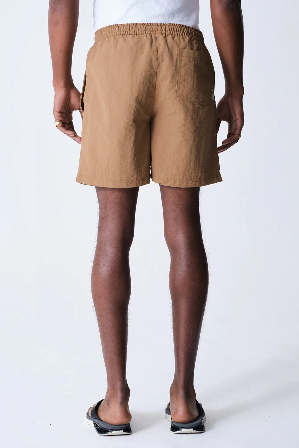 NYLON SHORTS THESAINT FLAG BROWN