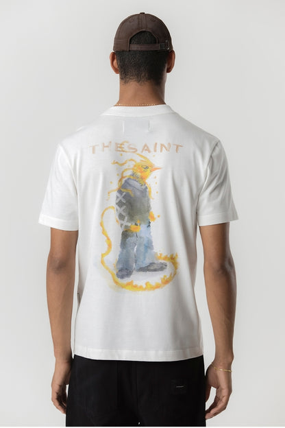 TSHIRT COMFORT PHOENIX FIRE  OFF WHITE