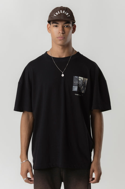 TSHIRT OVERSIZED PHOENIX  BLACK