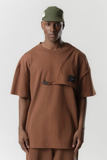 T-SHIRT OVERSIZED ASTRONAUT - BROWN