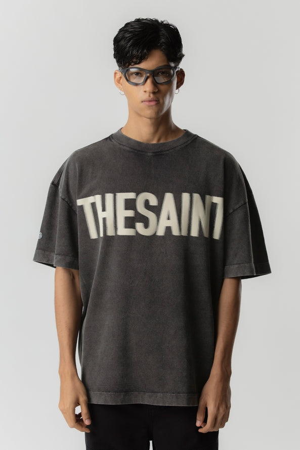 TSHIRT OVERSIZED FADED  BLACK