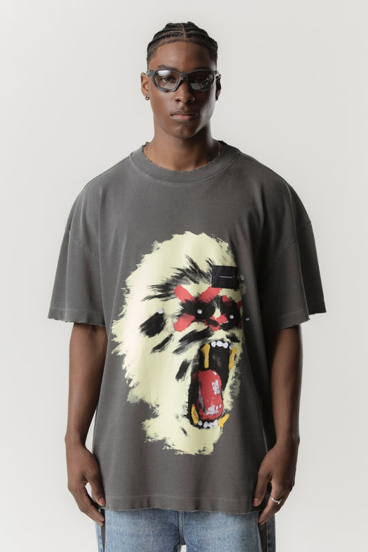 TSHIRT OVERSIZED GORILLA  BLACK