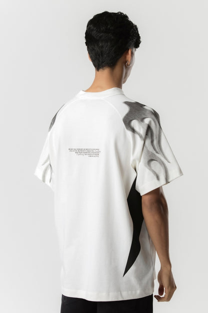 T-SHIRT OVERSIZED SPECIAL FLAME -OFF WHITE