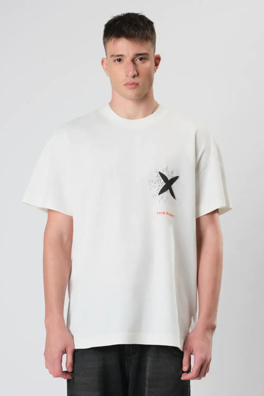 T-SHIRT BOXY OLHO GUARDIAO OFF WHITE