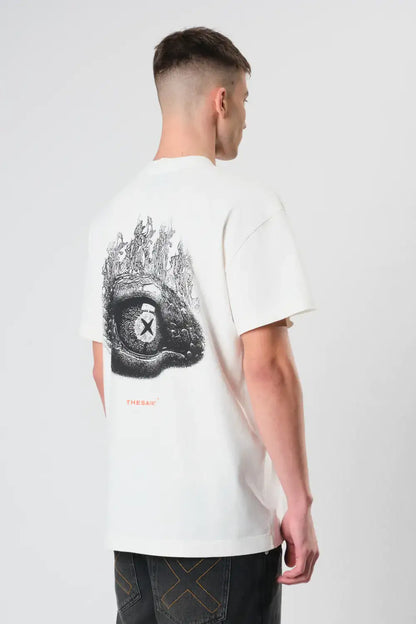 T-SHIRT BOXY OLHO GUARDIAO OFF WHITE