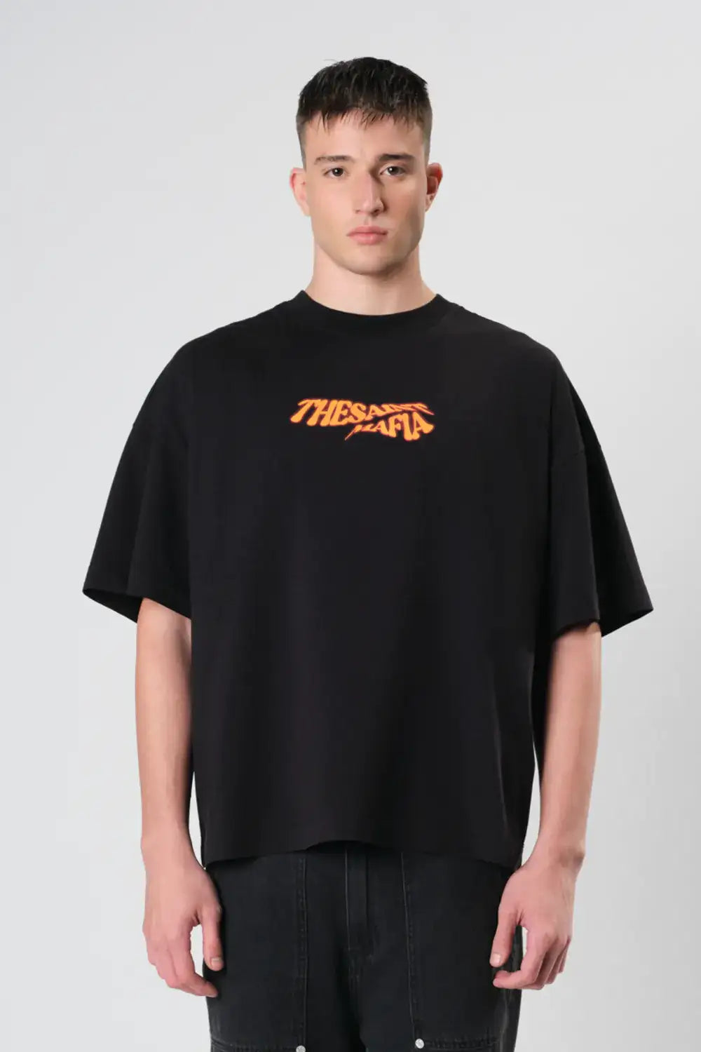 T-SHIRT WIDE BOXY MANIFEST BLACK