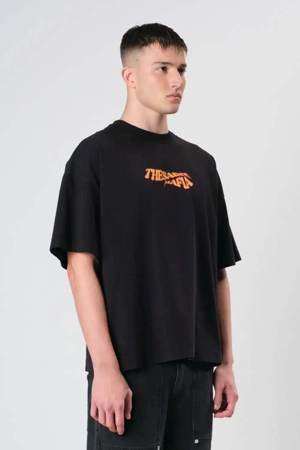 T-SHIRT WIDE BOXY MANIFEST BLACK