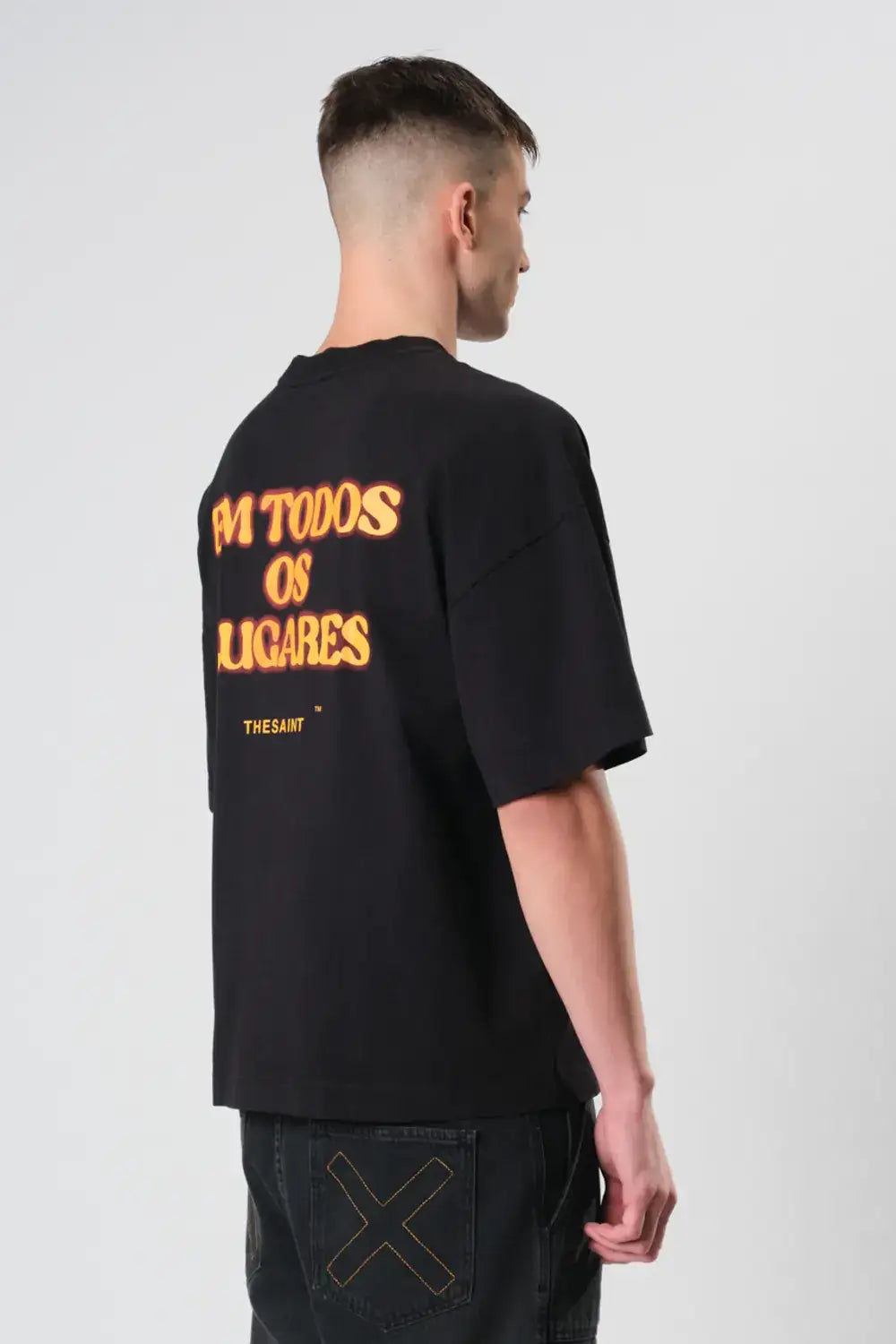 T-SHIRT WIDE BOXY MANIFEST BLACK