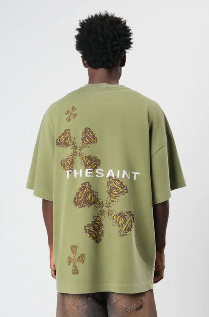 T-SHIRT OVERSIZED REDEMOINHO X STONED DARK GREEN