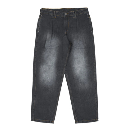 Calca Jeans Marmorizada Preta