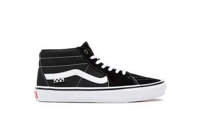 TÊNIS SKATE GROSSO MID BLACK WHITE EMO LEATHER – Loja Malloca