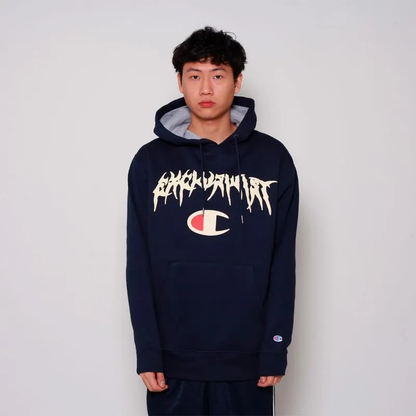 Hoodie Ahtletic Navy "Graphic"