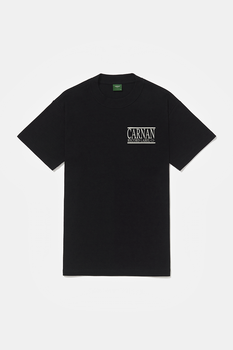 Carnan Records Heavy Tshirt  Black