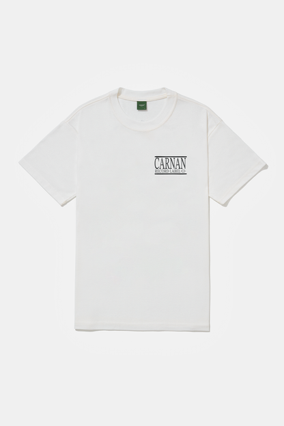 Carnan Records Heavy Tshirt  Off  White