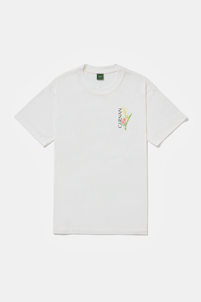 Flower Heavy Tshirt  Off  White