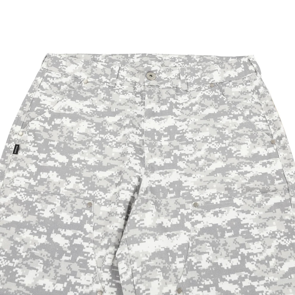 Digital Camo Shorts In Grey
