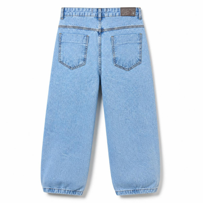 Calça Baggy Patchwork  Fire Blue