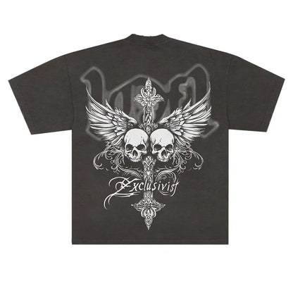 H1DDEN ANGELS STONED GREY TEE