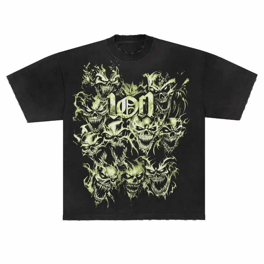 BACK FROM THE REALM (STAY FLY) BLACK GREEN TEE