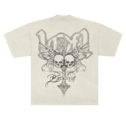H1DDEN ANGELS OFF WHITE TEE