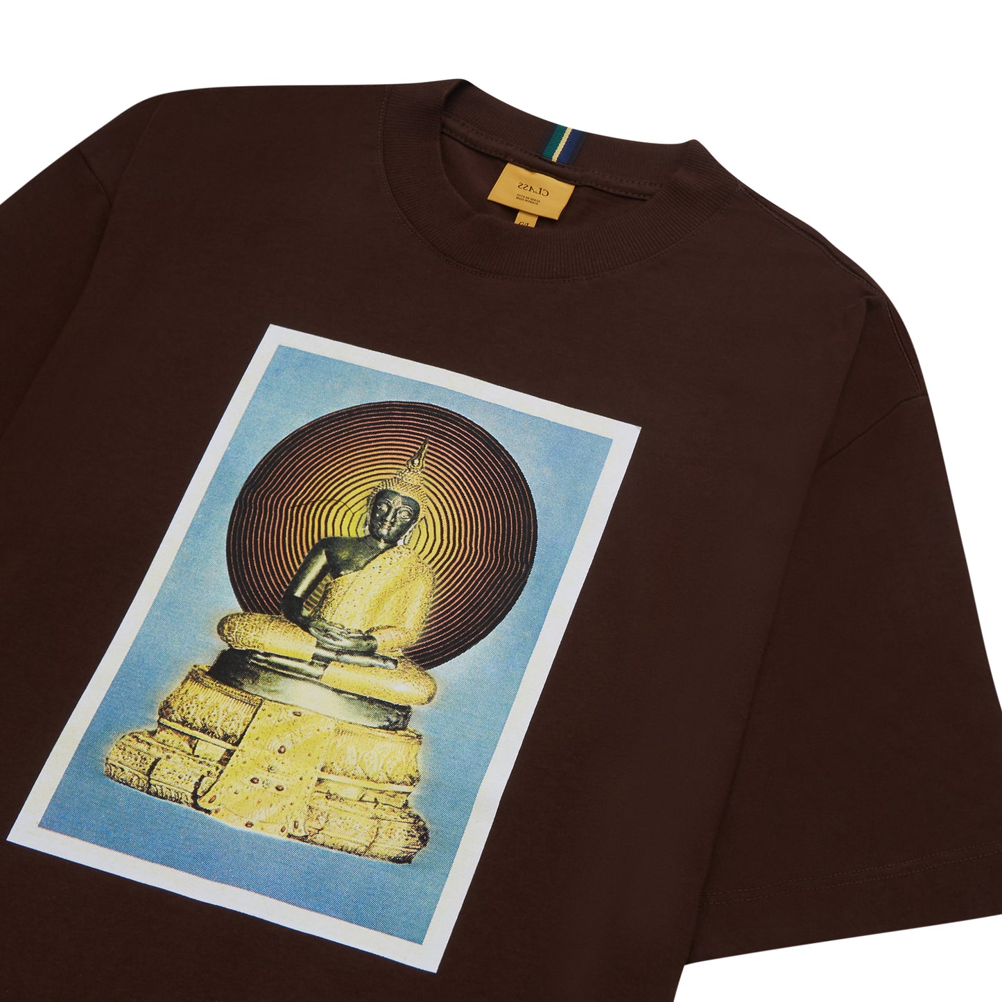 T-SHIRT CLASS "BUDDHA" BROWN