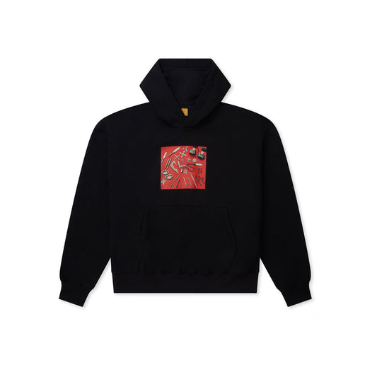 RELAXED HOODIE CLASS "CLS WEAPONS" BLACK