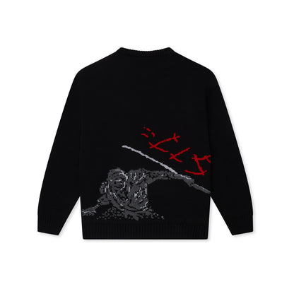 SWEATER JACQUARD CLASS "NINJA STEALTH" BLACK