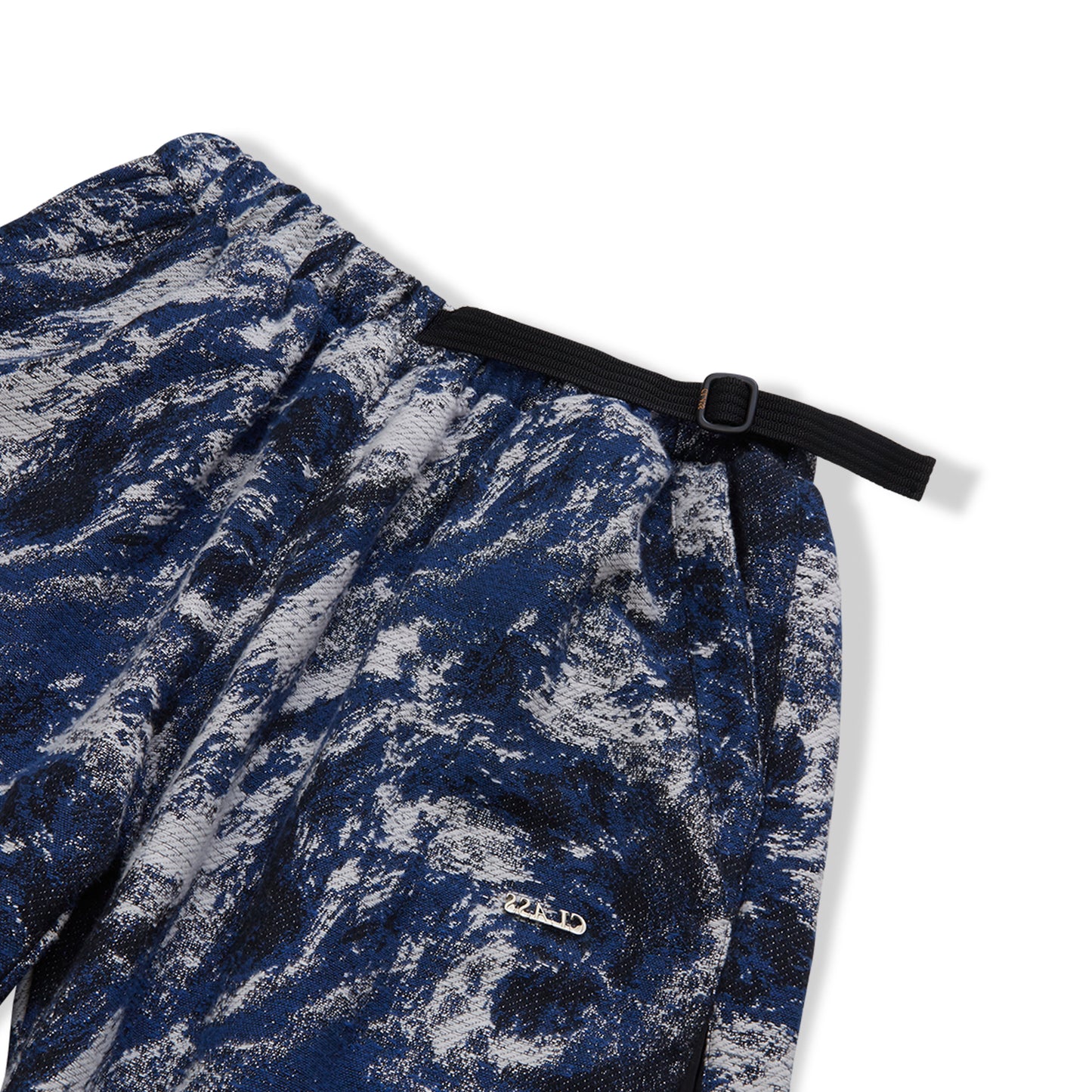 EXPANDEND PANTS CLASS "JACQUARD BLIZZARD" BLUE