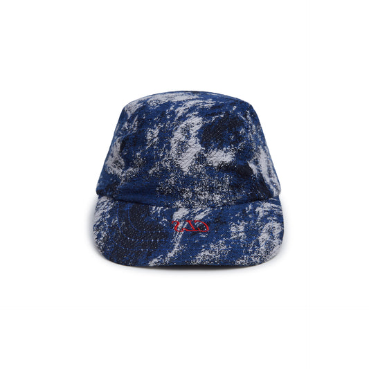 3 PANEL HAT CLASS"JACQUARD BLIZZARD" BLUE