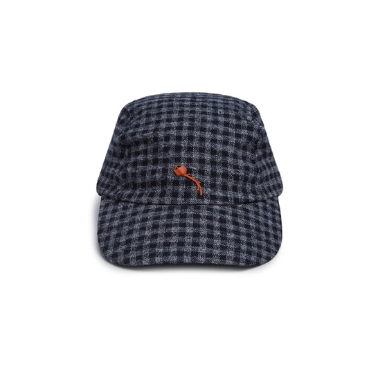 3 PANEL HAT CLASS "PIPA" PLAID BLACK