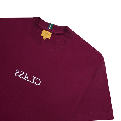 TSHIRT CLASS INVERSO BURGUNDY