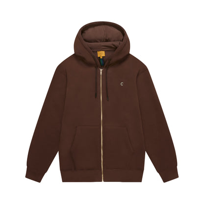 HOODIE ZIPPER CLASS C BROWN