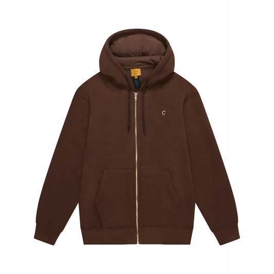 HOODIE ZIPPER CLASS C BROWN
