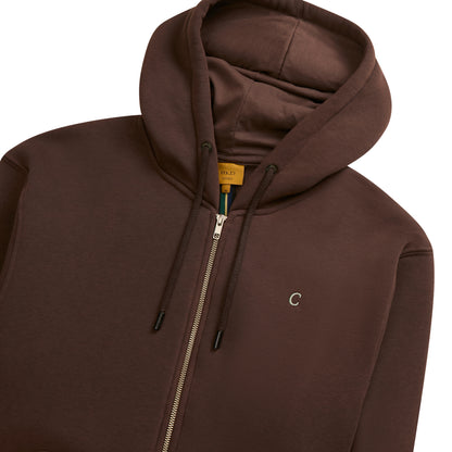 HOODIE ZIPPER CLASS C BROWN