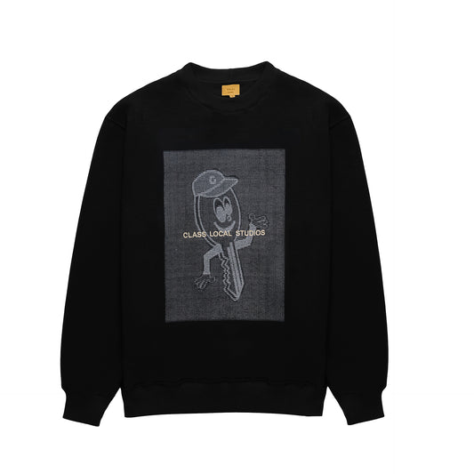 CREWNECK CHAVE LOCAL STUDIOS BLACK