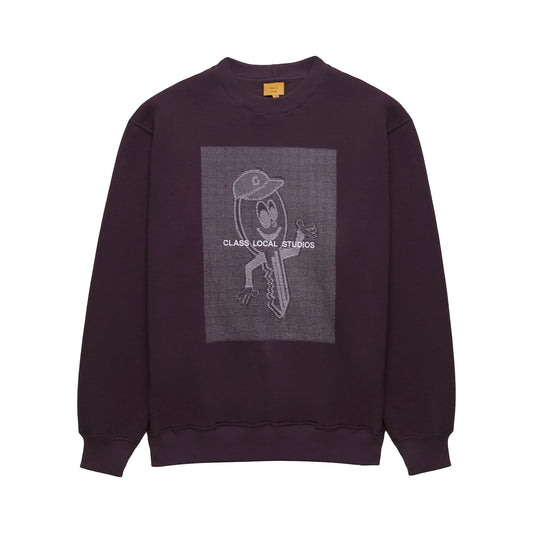 CREWNECK CHAVE LOCAL STUDIOS PURPLE