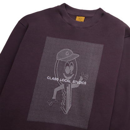 CREWNECK CHAVE LOCAL STUDIOS PURPLE