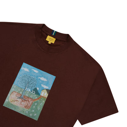 T-SHIRT CLASS "PEACE" BROWN