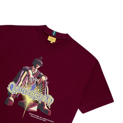 T-SHIRT CLASS x CASTELO RÁ-TIM-BUM "NINO" BURGUNDY