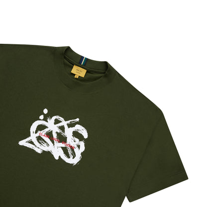 T-SHIRT CLASS "WHITE-OUT SCRIBBLE" GREEN