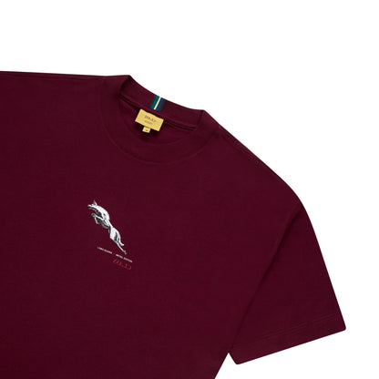 T-SHIRT CLASS "LOBO-GUARÁ METAL EDITION" BURGUNDY