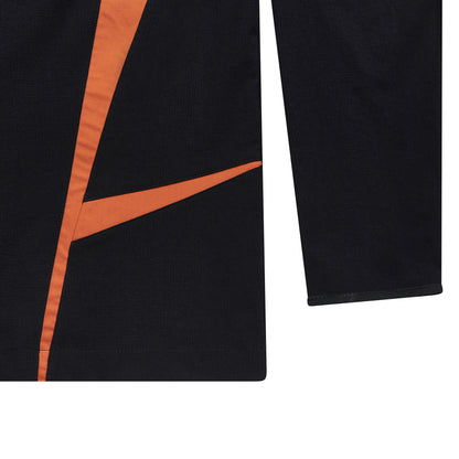 JERSEY LONGSLEEVE "AOK" BLACK/HAZENUT