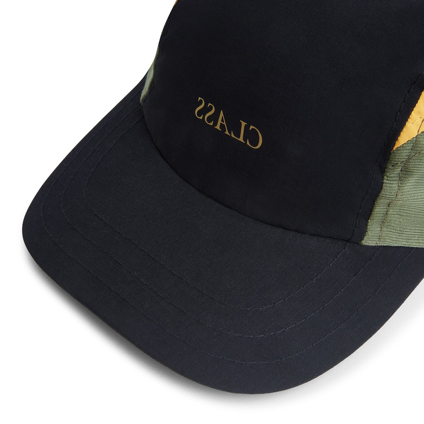 3 PANEL HAT "CLASS INVERSO" BLACK/GREEN/MOSTARD