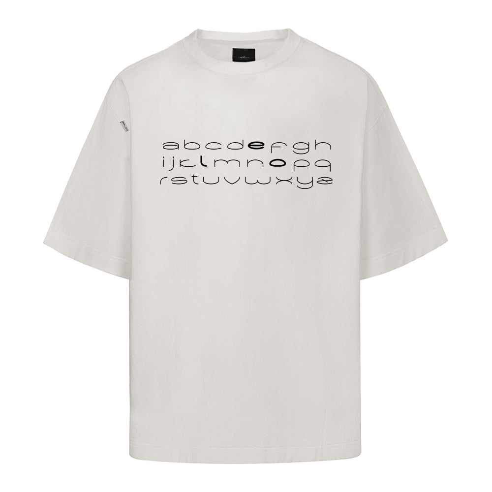 CAMISETA REGULAR ABCDELO OFF WHITE